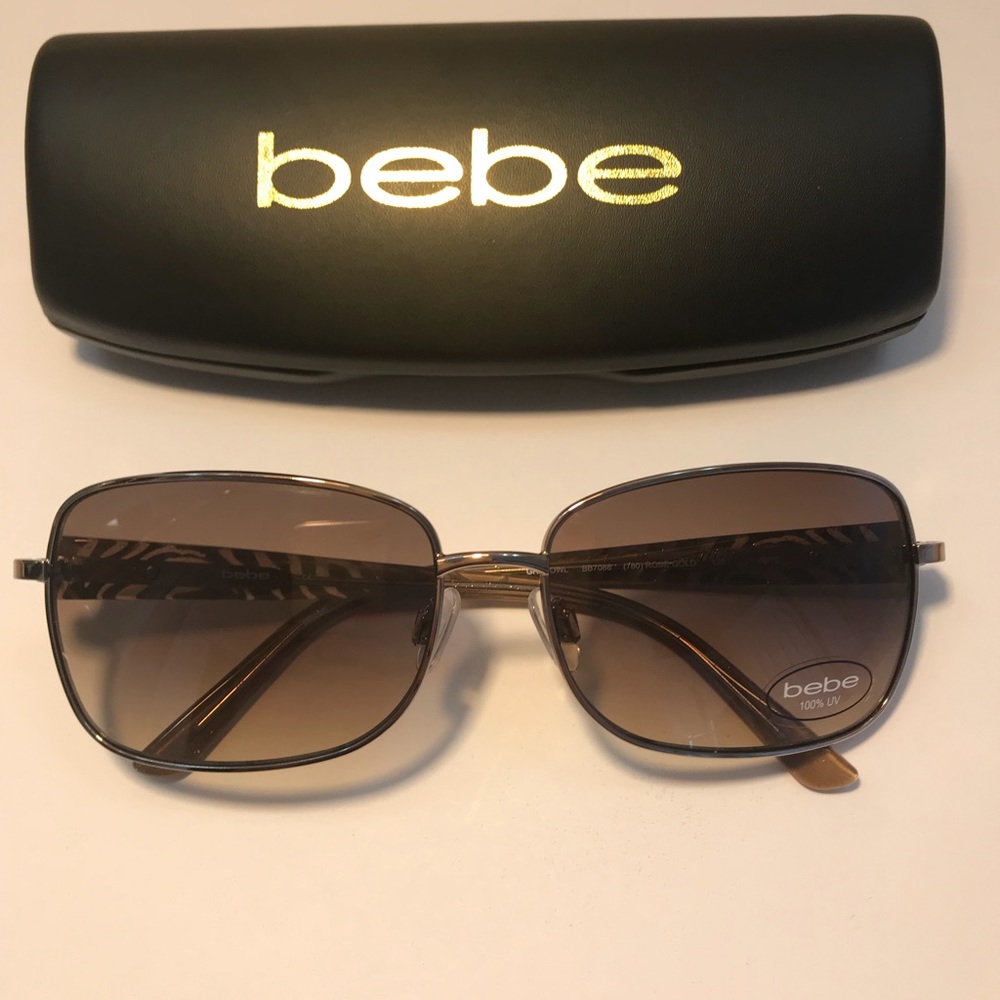 Brand New Bebe Sunglasses with Case.
